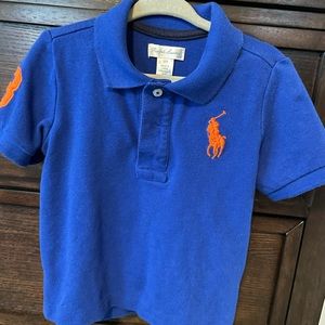 Royal blue and orange large horse Ralph Lauren Polo